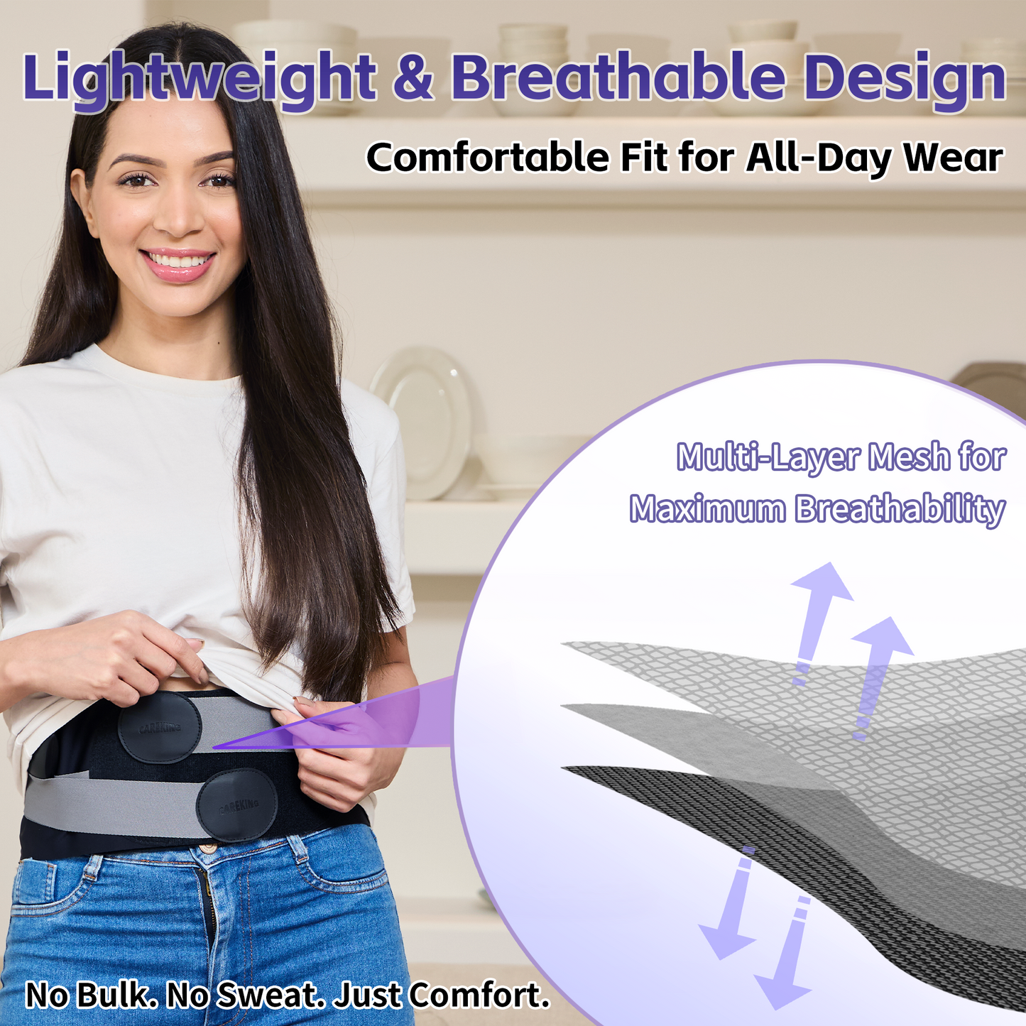 Cordless Heating Pad for Back Lower Back Pain Relief