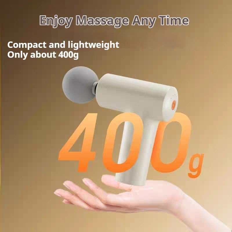 W Massage Gun Deep Tissue for Muscle Pain Relief, Back Massager with Ergonomic Handle, Portable Electric Massager for Shoulder